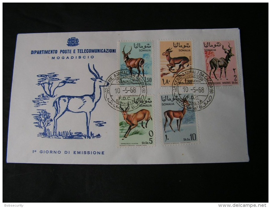 == Somalia FDC  Animals  1968 - Somalia (1960-...)