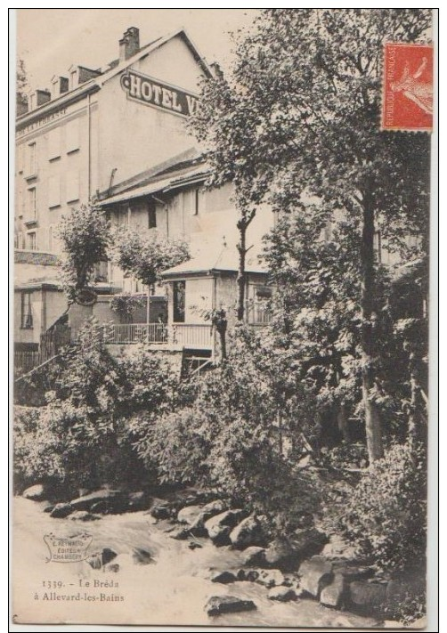 CPA 38 ALLEVARD LES BAINS Le Bréda Et Hôtel De La Terrasse 1907 - Allevard