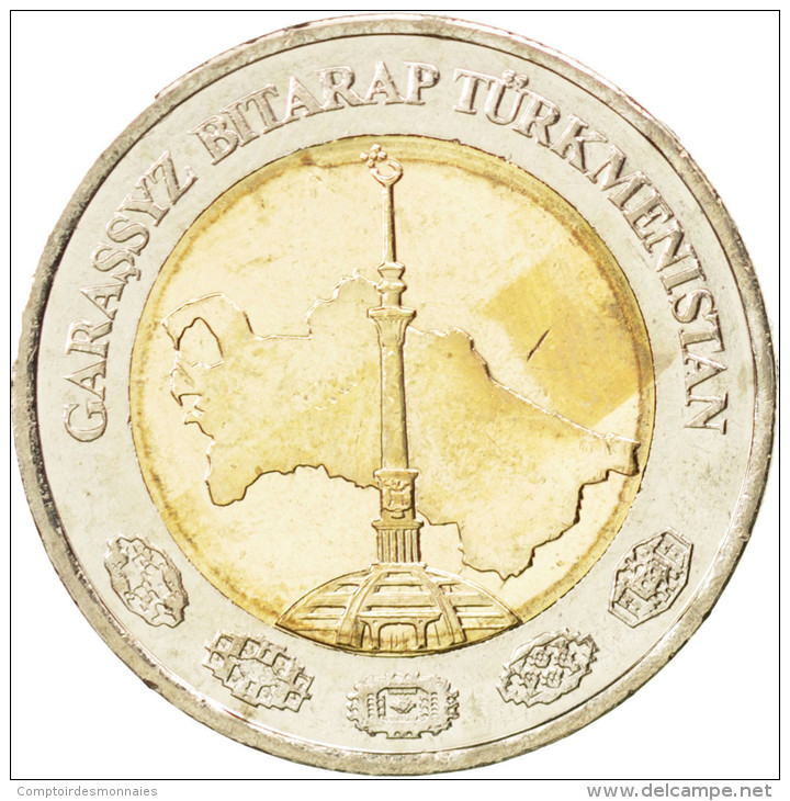 Turkménistan, 2 Manat 2010, KM 104 - Turkménistan