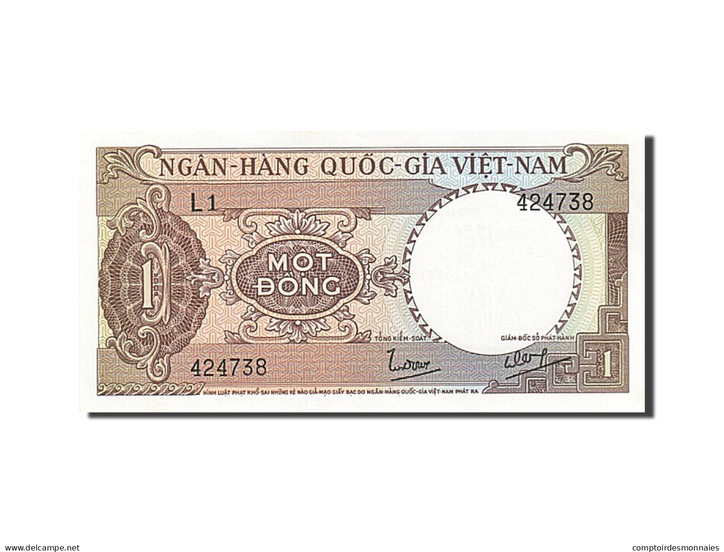 Billet, South Viet Nam, 1 D<ox>ng, 1964, SPL - Vietnam