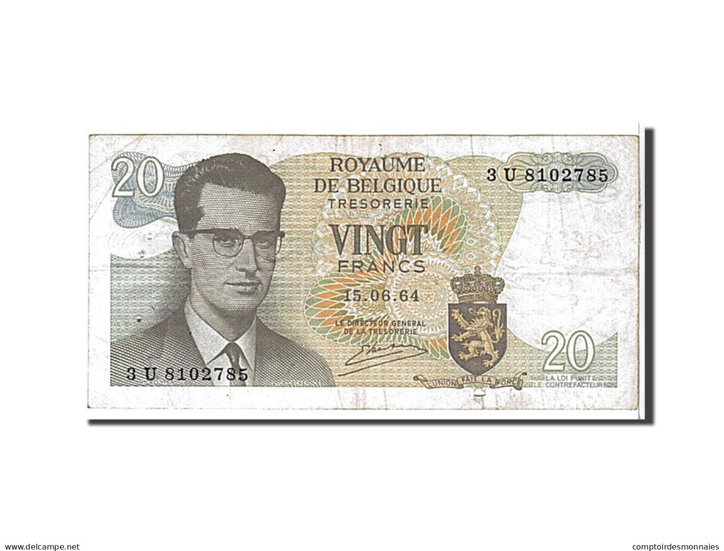 Billet, Belgique, 20 Francs, 1964, TB+ - Sonstige & Ohne Zuordnung