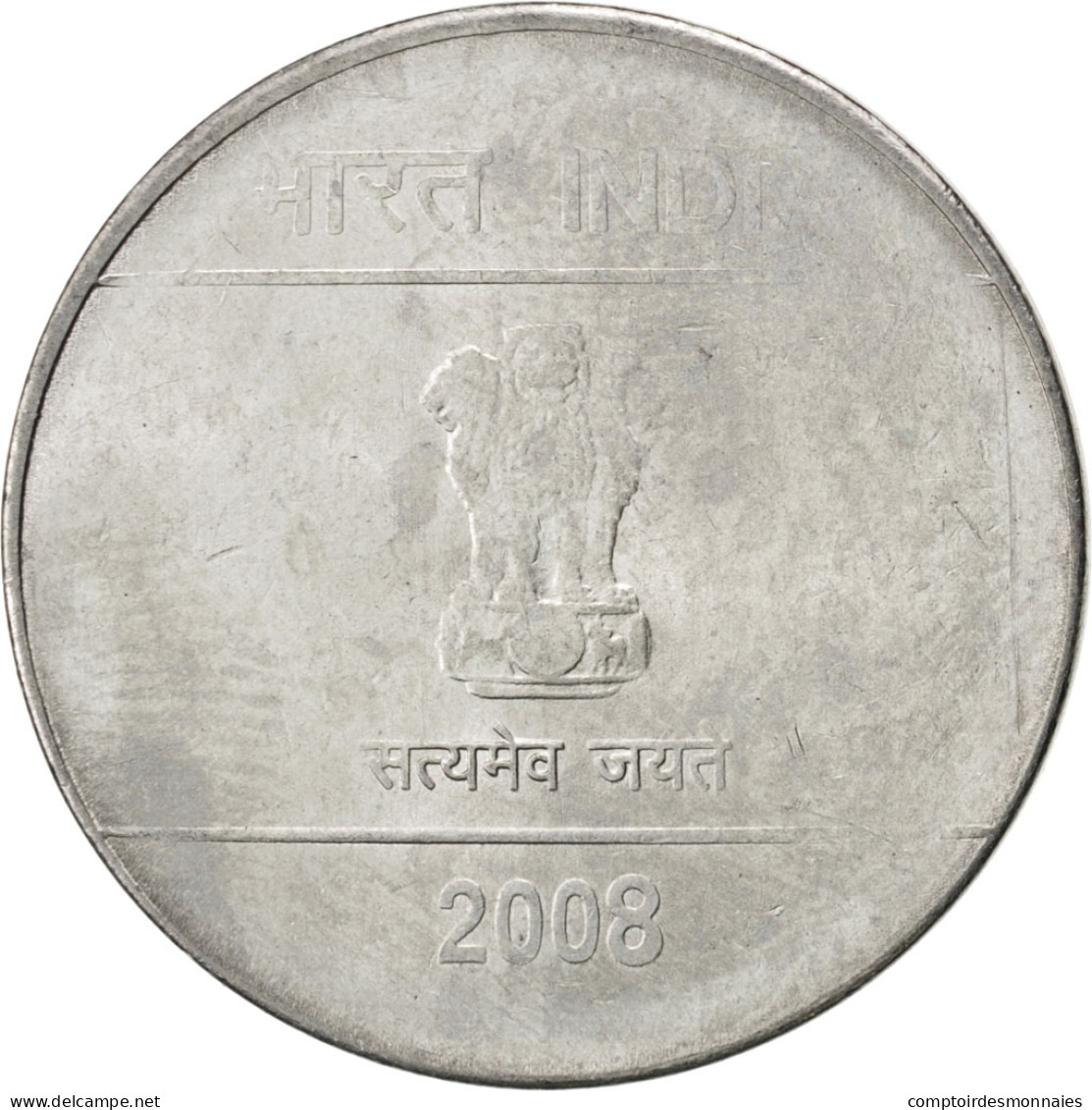Monnaie, INDIA-REPUBLIC, Rupee, 2008, SPL, Stainless Steel, KM:331 - Inde