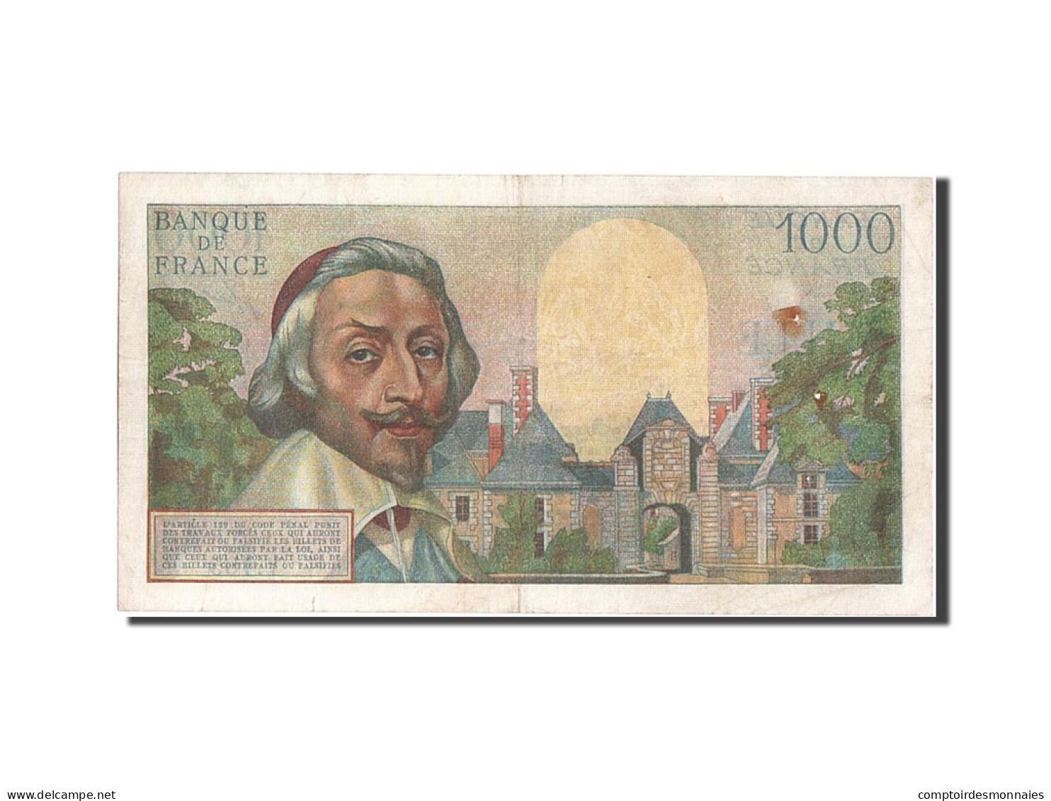 Billet, France, 1000 Francs, 1 000 F 1953-1957 ''Richelieu'', 1955, 1955-02-03 - 1 000 F 1953-1957 ''Richelieu''