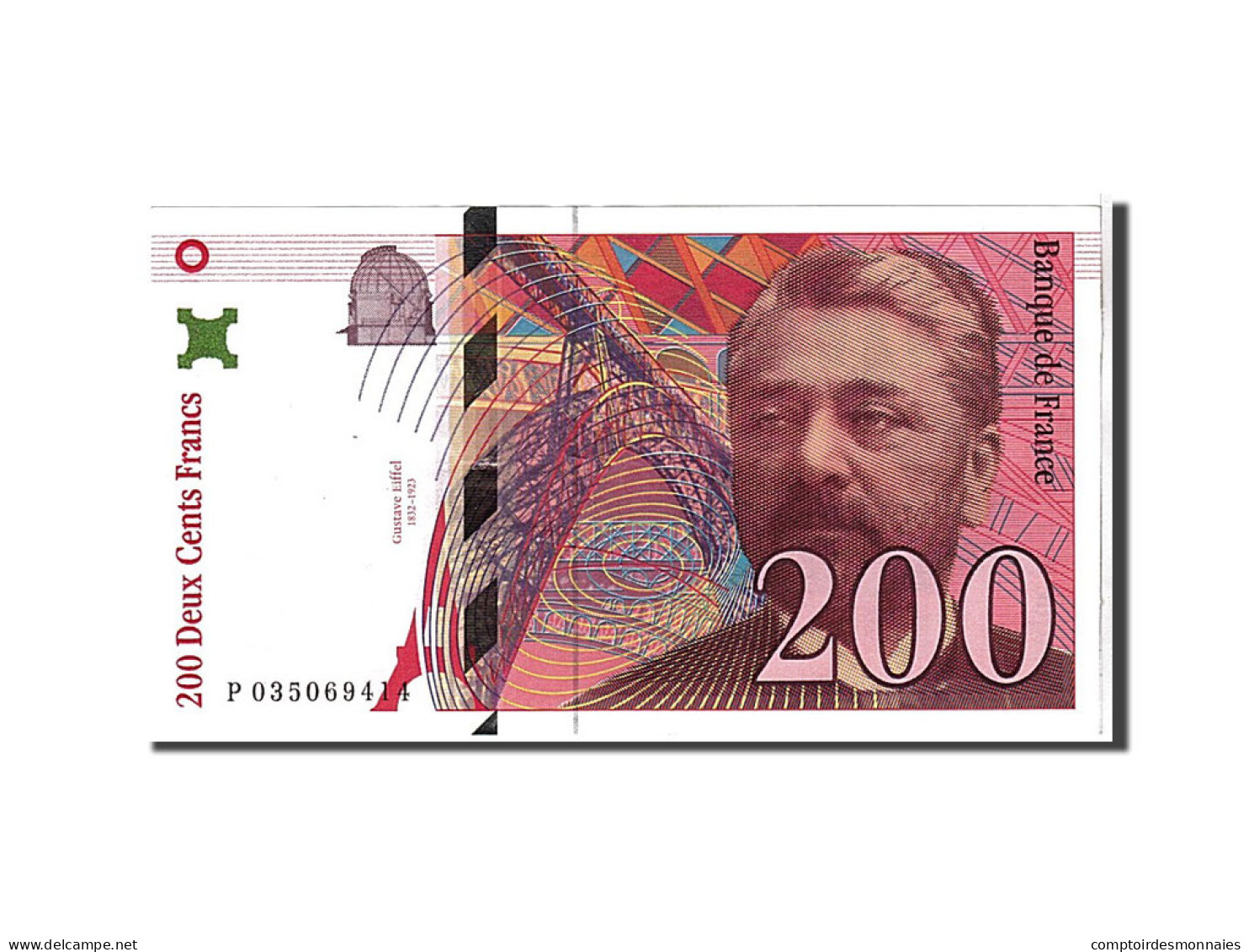 Billet, France, 200 Francs, 200 F 1995-1999 ''Eiffel'', 1996, SPL, Fayette:75.2 - 200 F 1995-1999 ''Eiffel''