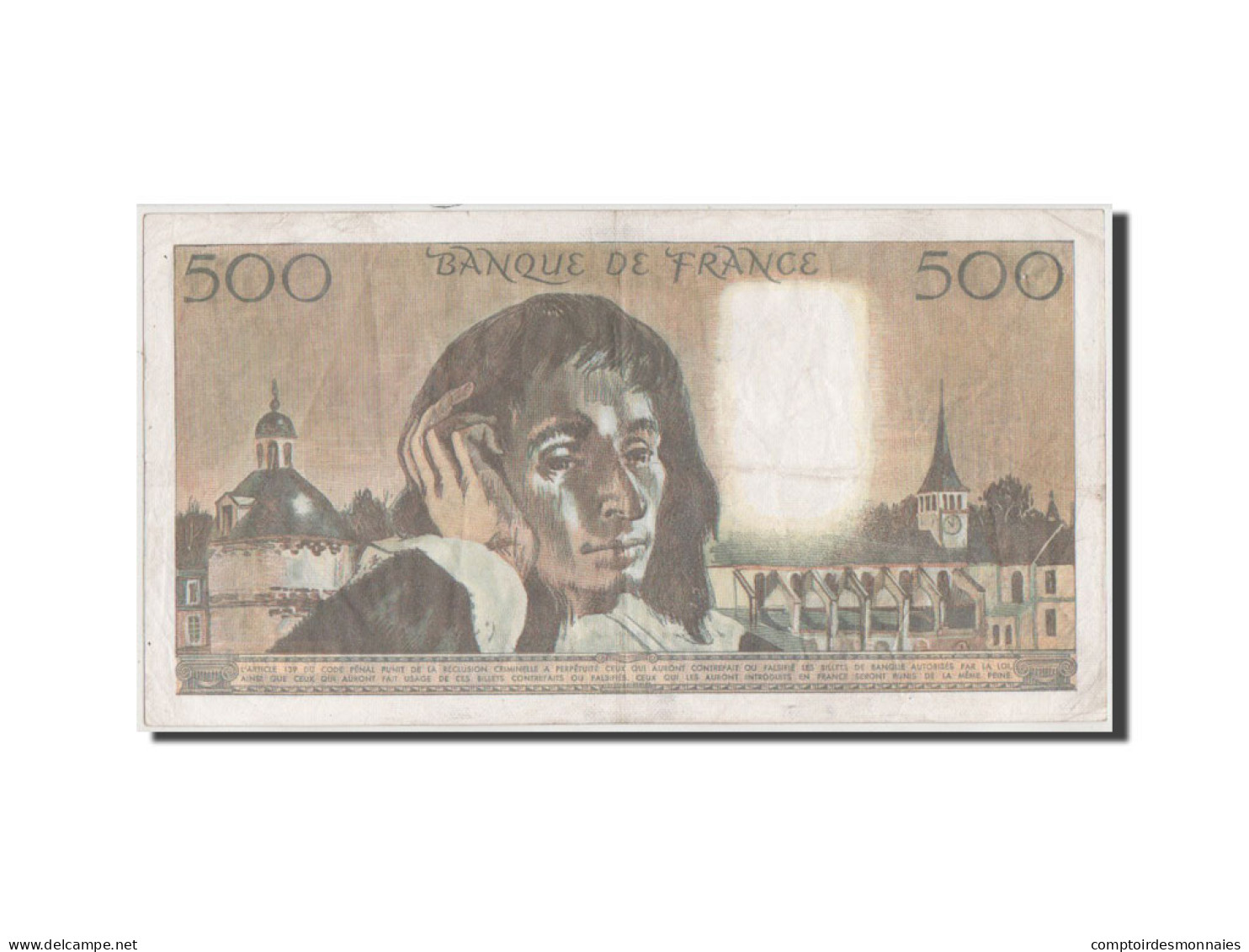 Billet, France, 500 Francs, 500 F 1968-1993 ''Pascal'', 1986, TTB - 500 F 1968-1993 ''Pascal''