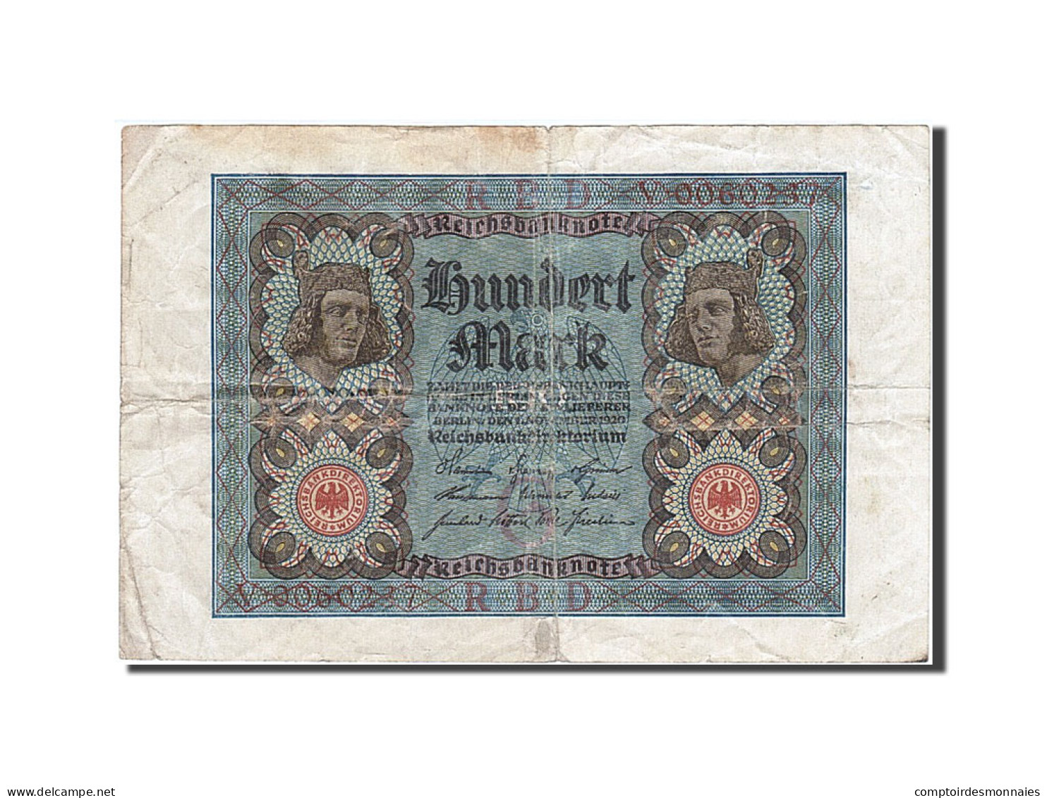 Billet, Allemagne, 100 Mark, 1920, 1920-11-01, TB - 100 Mark