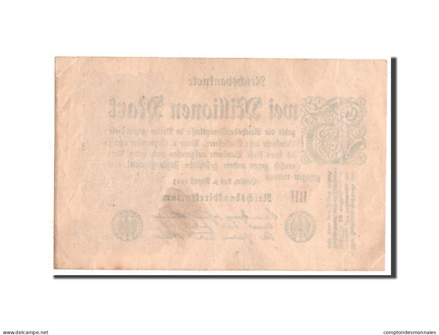 Billet, Allemagne, 2 Millionen Mark, 1923, TTB+ - 2 Millionen Mark