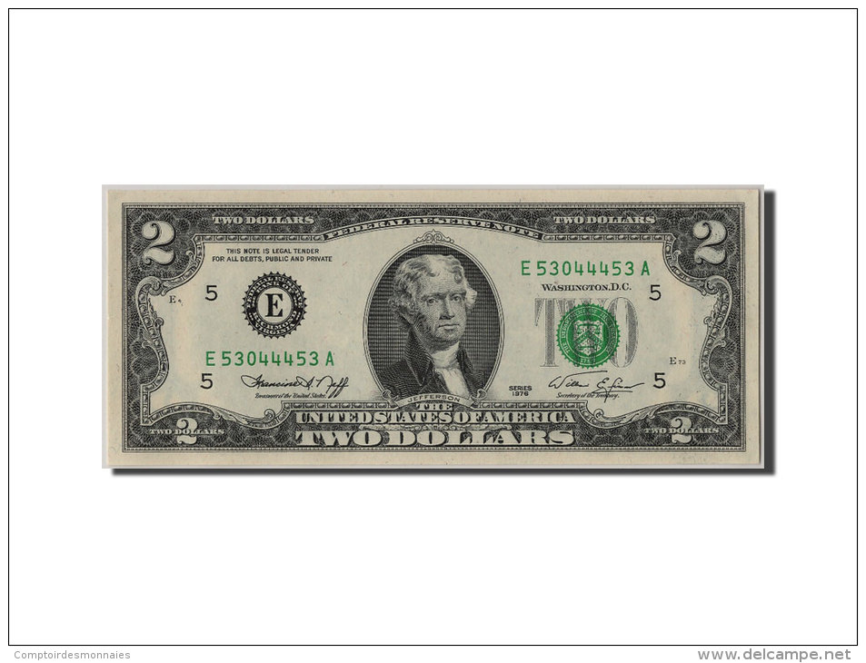 [#305527] Etats-Unis, 2 Dollars Federal Reserve Note Type Jefferson, 1976, Richmond - Billets De La Federal Reserve (1928-...)