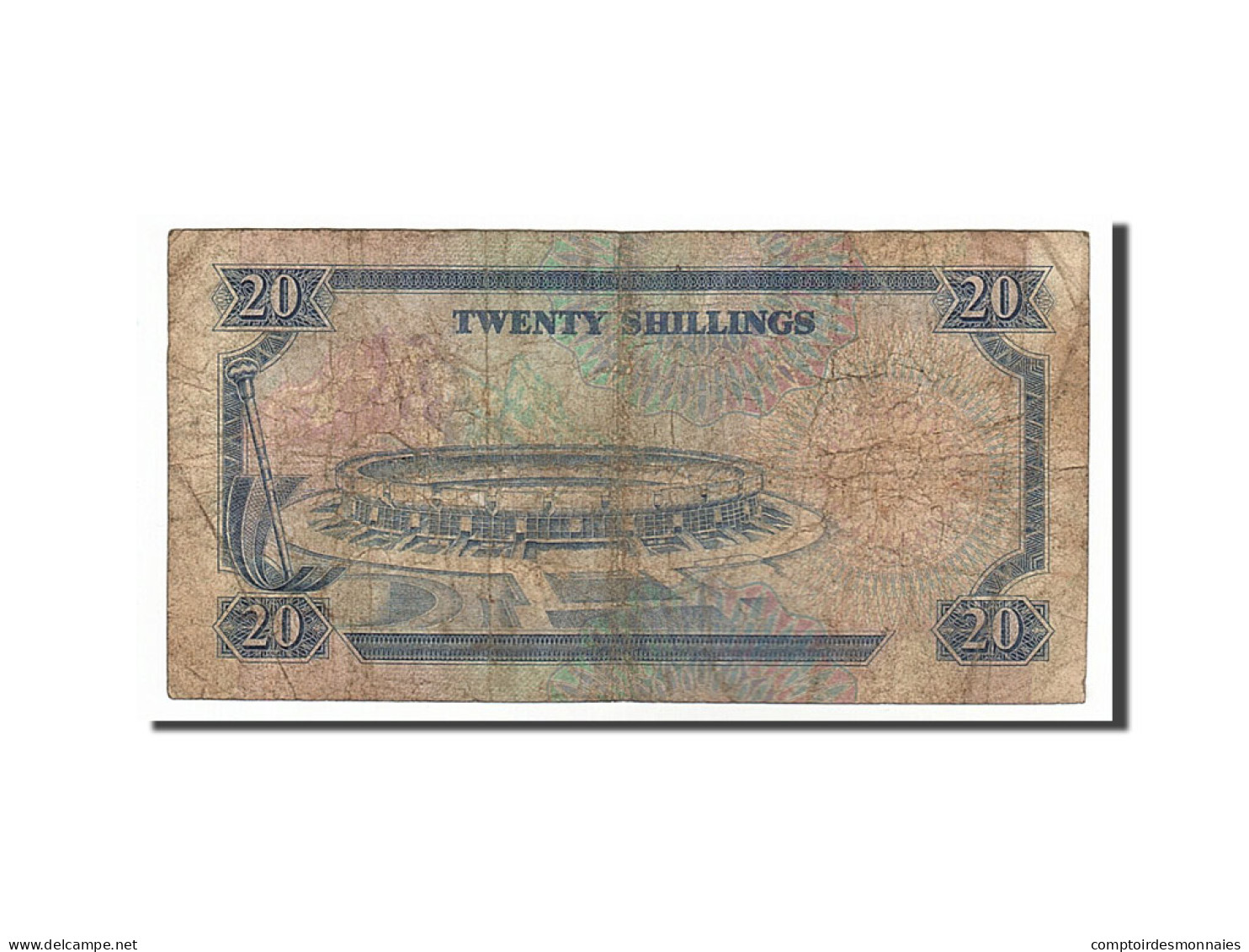 Billet, Kenya, 20 Shillings, 1991, 1991-07-01, TB - Kenia