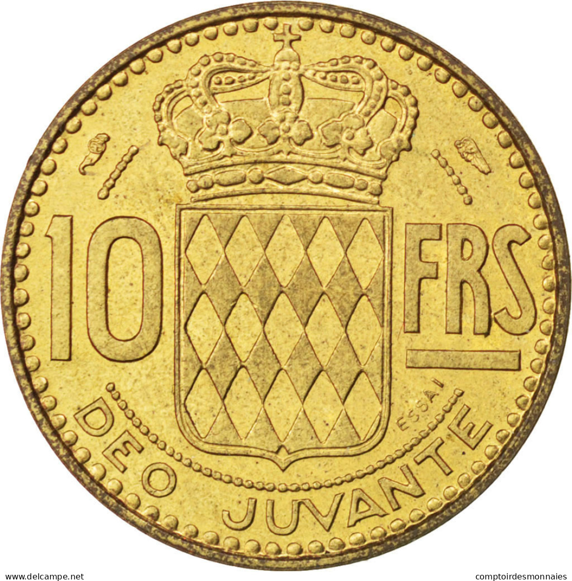 Monnaie, Monaco, 10 Francs, 1950, SUP, Cupro-Aluminium, KM:E24, Gadoury:139 - 1949-1956 Francos Antiguos