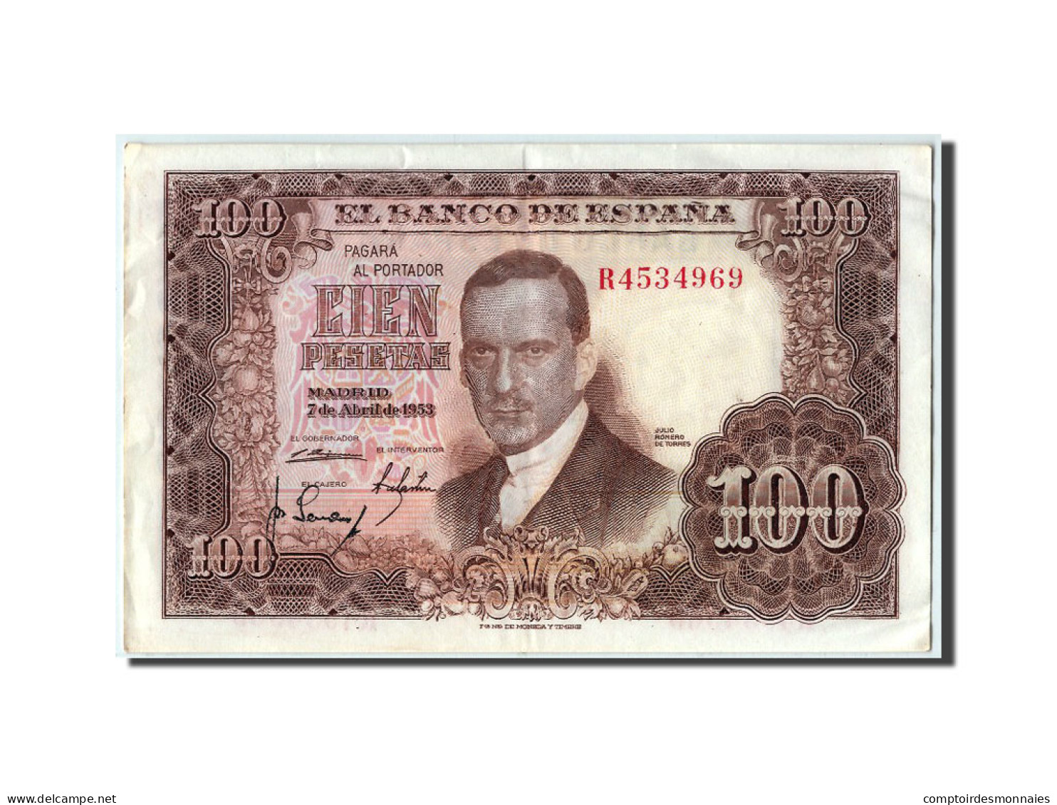 Billet, Espagne, 100 Pesetas, 1953, 1953-04-07, SUP - 100 Peseten