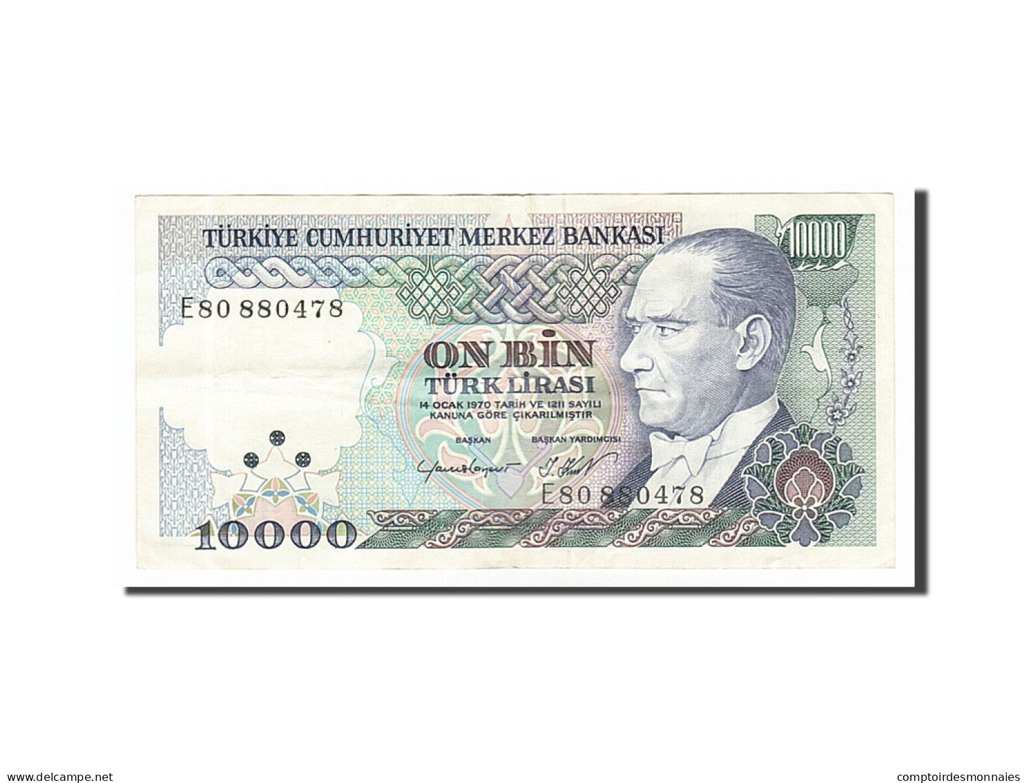 [#156067] Turquie, 10 000 Lira Type Atatürk - Turquie