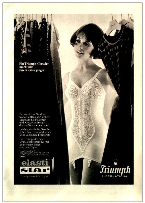 Original-Werbung/ Anzeige 1967 - TRIUMPH CORSELET - Ca. 120 X 170 Mm - Werbung