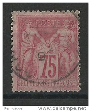 SAGE N/U - YVERT N°81 OBLITERE - COTE = 150 EUROS - 1876-1898 Sage (Type II)