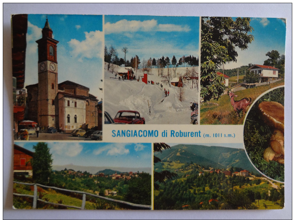 592 - Cartolina Sangiacomo Di Roburent (Cuneo) Viaggiata 1972 Ediz.Sport Garelli Postcard Carte Postale - Altri & Non Classificati