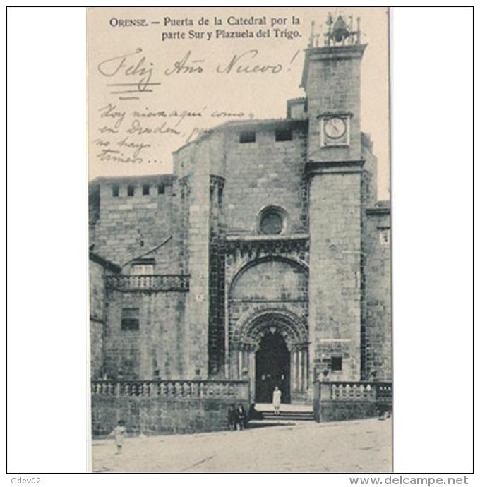 ORSTPA037-LFTD464.Tarjeta Postal DE ORENSE.Edificios.CATEDRAL DE ORENSE.SIGLO Xll. - Orense