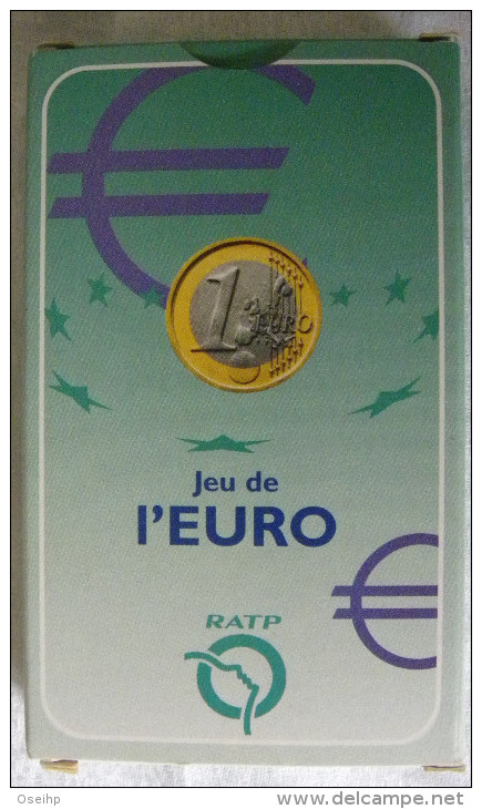 Jeu De L'EURO Cartes Questions Passage à L'Euro - Carte Publicitaire RATP - Other & Unclassified