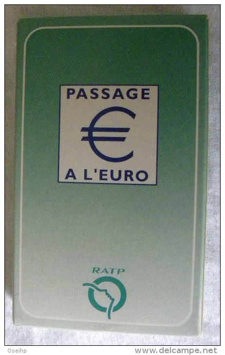 Jeu De L'EURO Cartes Questions Passage à L'Euro - Carte Publicitaire RATP - Other & Unclassified