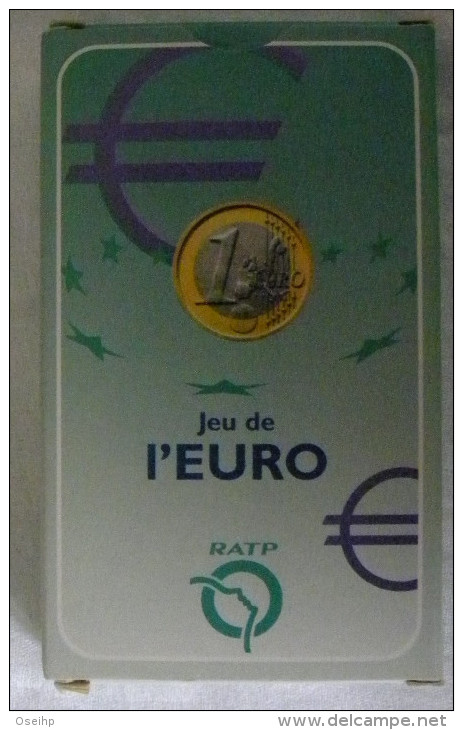 Jeu De L'EURO Cartes Questions Passage à L'Euro - Carte Publicitaire RATP - Other & Unclassified