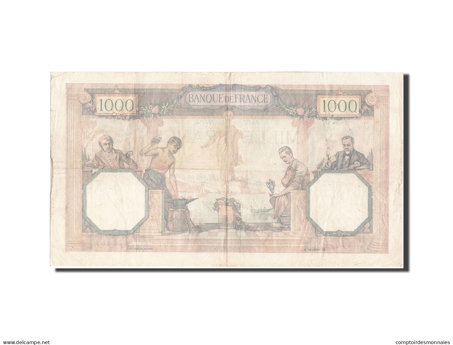 Billet, France, 1000 Francs, 1 000 F 1927-1940 ''Cérès Et Mercure'', 1931 - 1 000 F 1927-1940 ''Cérès Et Mercure''