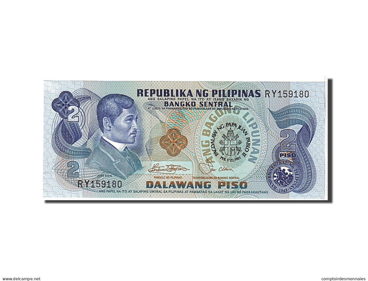 Billet, Philippines, 2 Piso, 1981, NEUF - Philippines