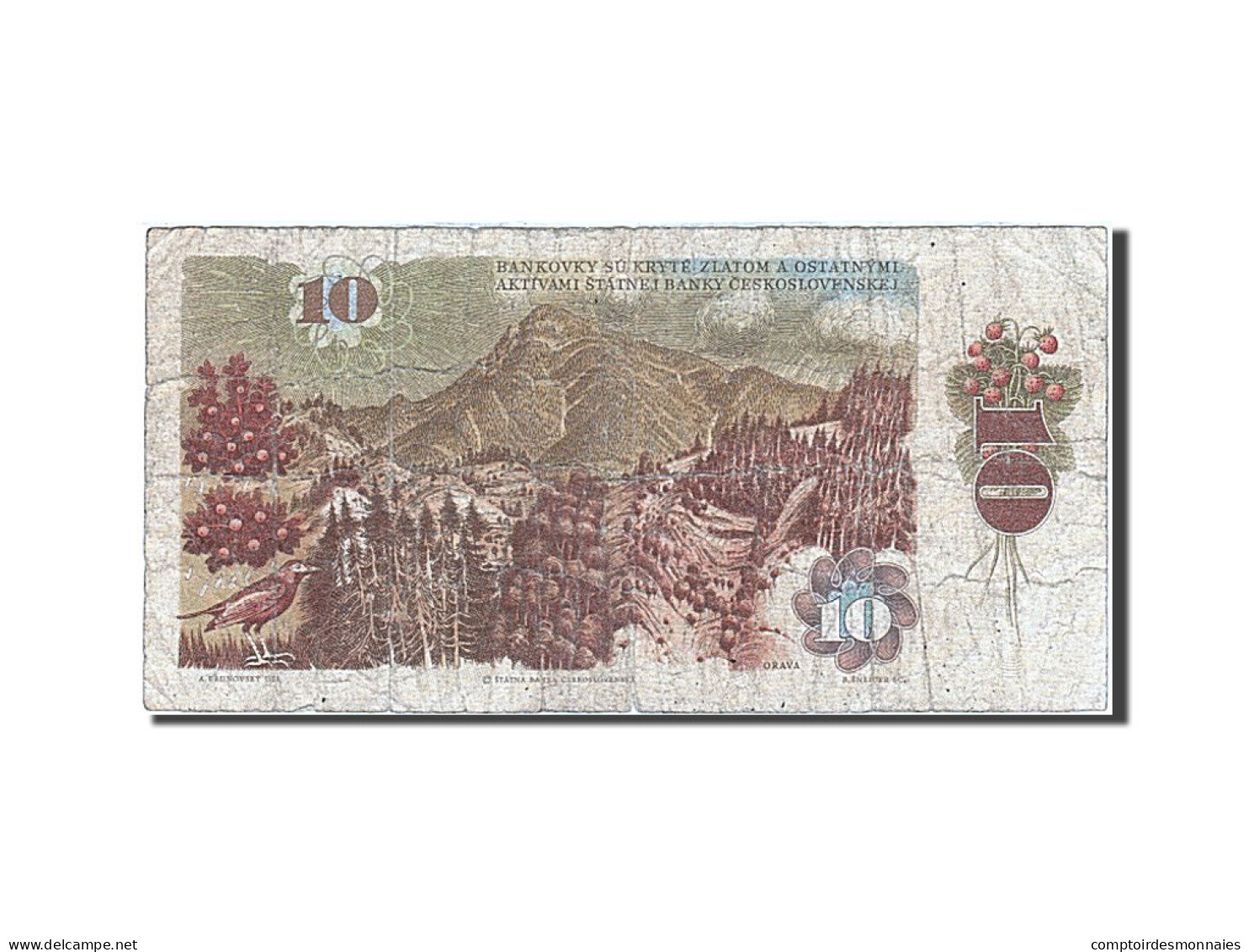 Billet, Tchécoslovaquie, 10 Korun, 1986, B - Tchécoslovaquie