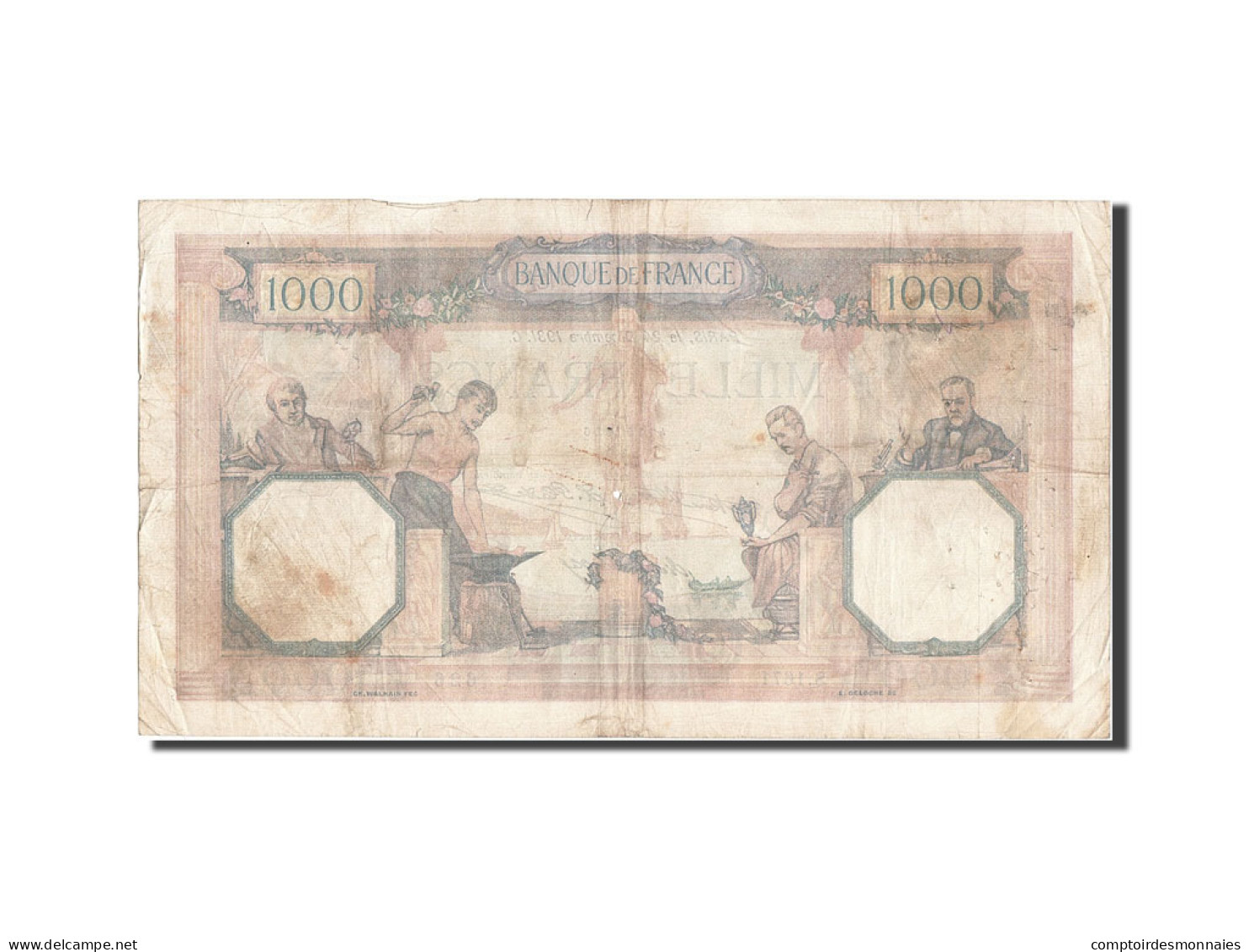 Billet, France, 1000 Francs, 1 000 F 1927-1940 ''Cérès Et Mercure'', 1931 - 1 000 F 1927-1940 ''Cérès Et Mercure''