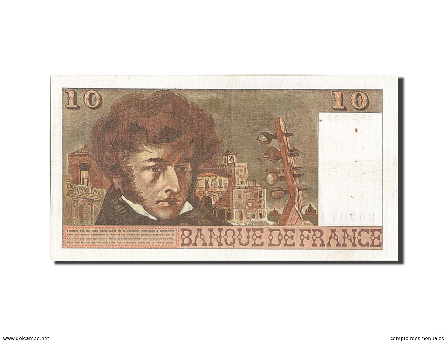 Billet, France, 10 Francs, 10 F 1972-1978 ''Berlioz'', 1973, 1973-12-06, TTB+ - 10 F 1972-1978 ''Berlioz''