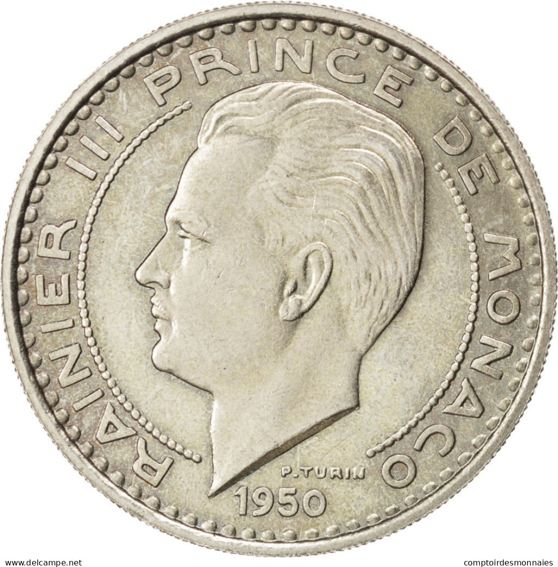 Monnaie, Monaco, 100 Francs, 1950, SUP+, Cupro-nickel, KM:E33, Gadoury:142 - 1949-1956 Oude Frank