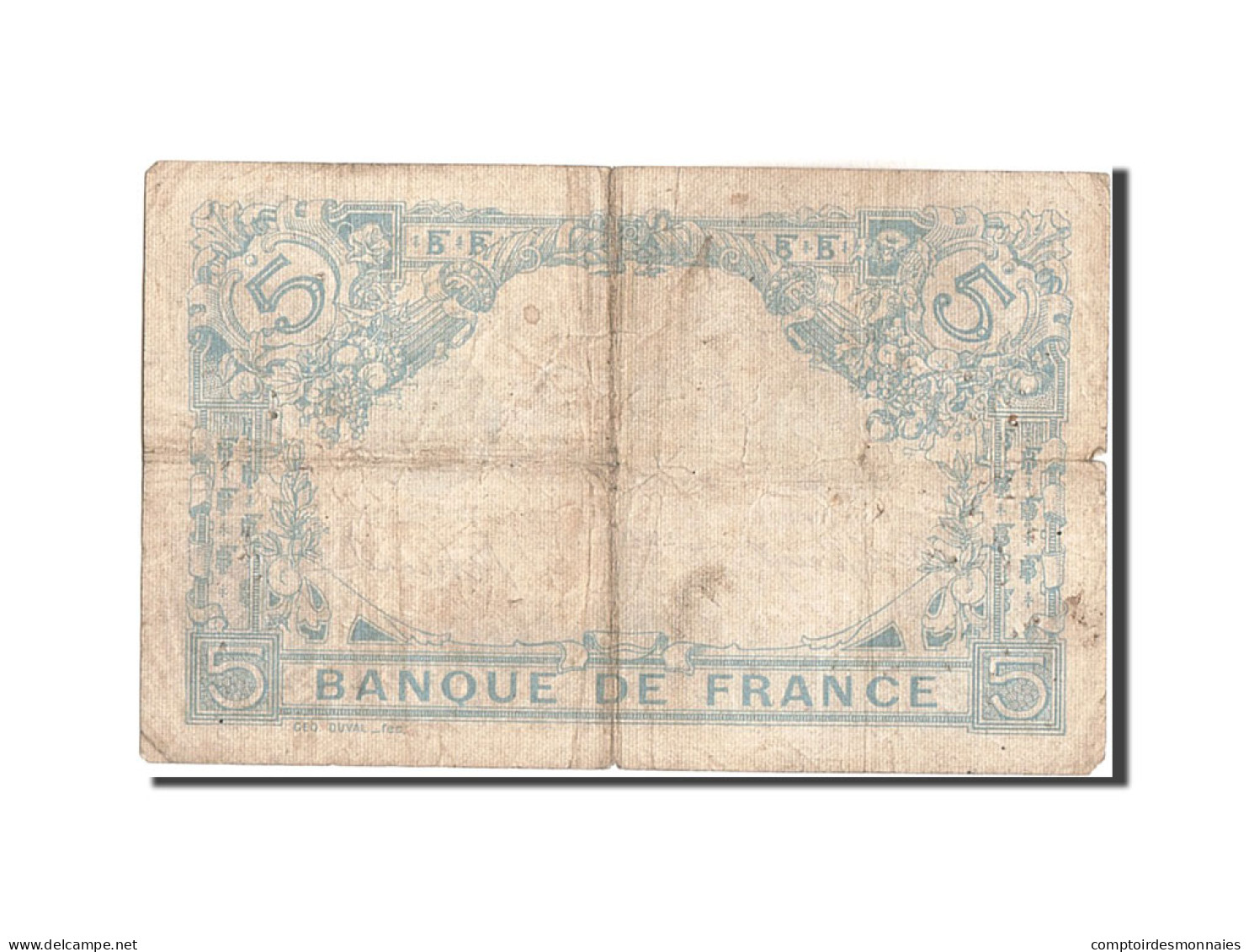 Billet, France, 5 Francs, 5 F 1912-1917 ''Bleu'', 1915, 1915-09-18, TB - 5 F 1912-1917 ''Bleu''