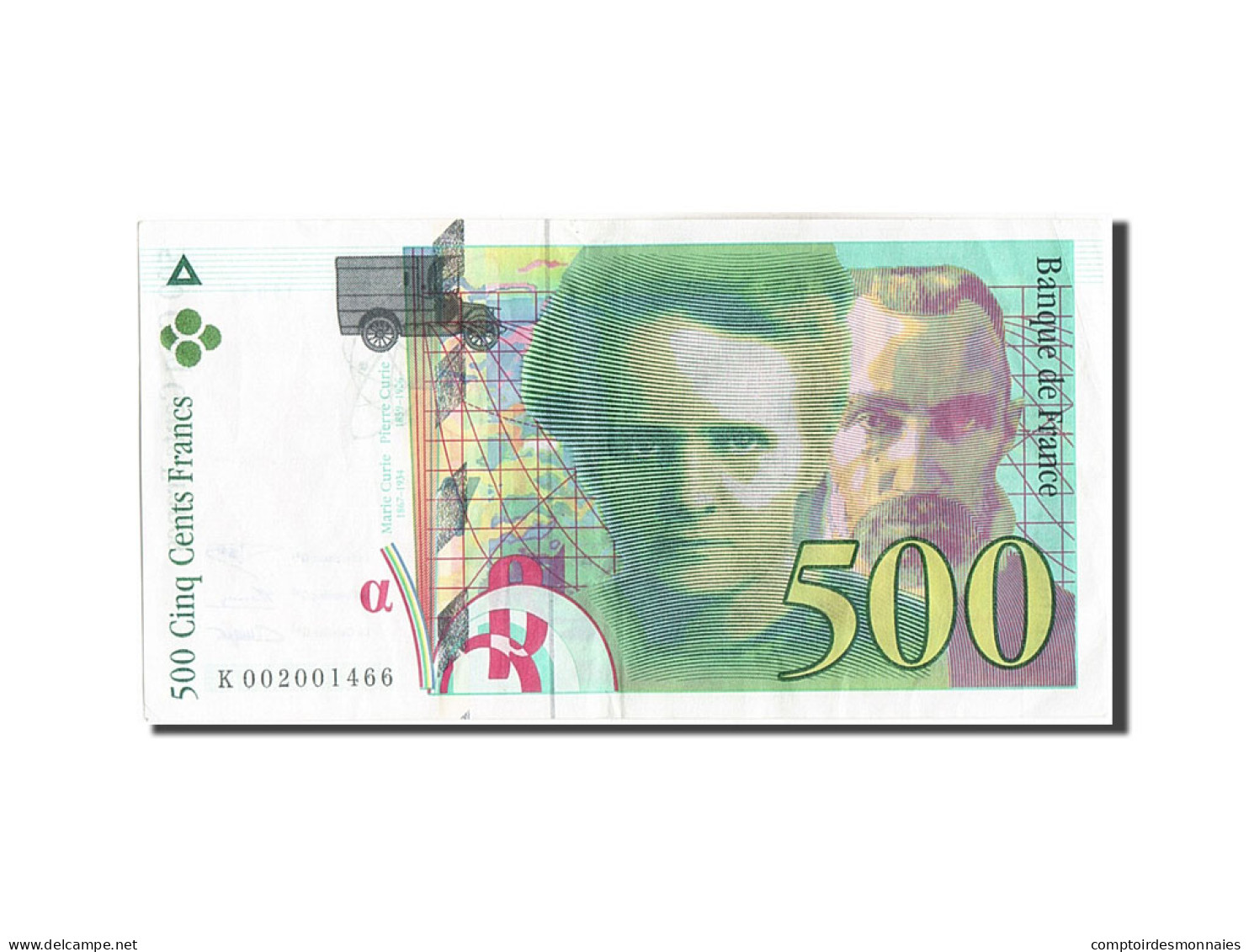 Billet, France, 500 Francs, 500 F 1994-2000 ''Pierre Et Marie Curie'', 1994 - 500 F 1994-2000 ''Pierre En Marie Curie''