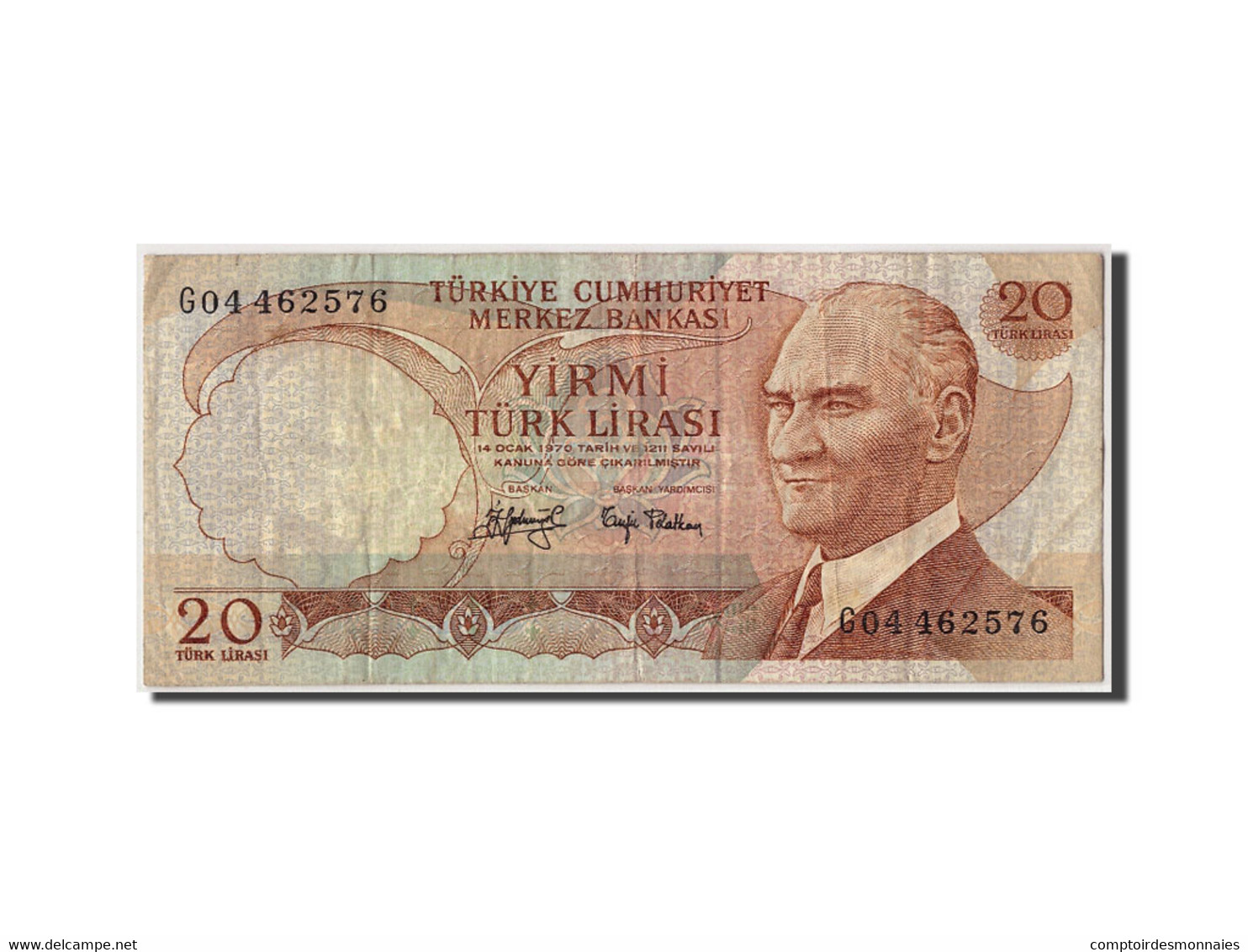 Billet, Turquie, 20 Lira, TB - Turkey