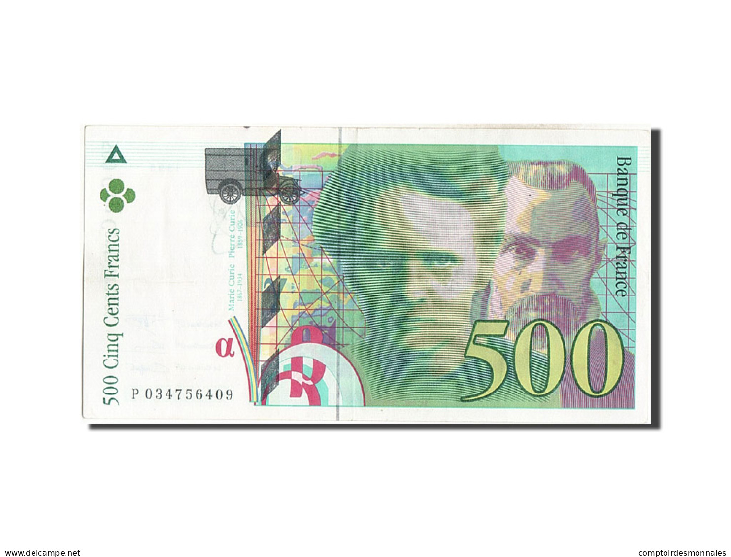 Billet, France, 500 Francs, 500 F 1994-2000 ''Pierre Et Marie Curie'', 1995 - 500 F 1994-2000 ''Pierre Et Marie Curie''