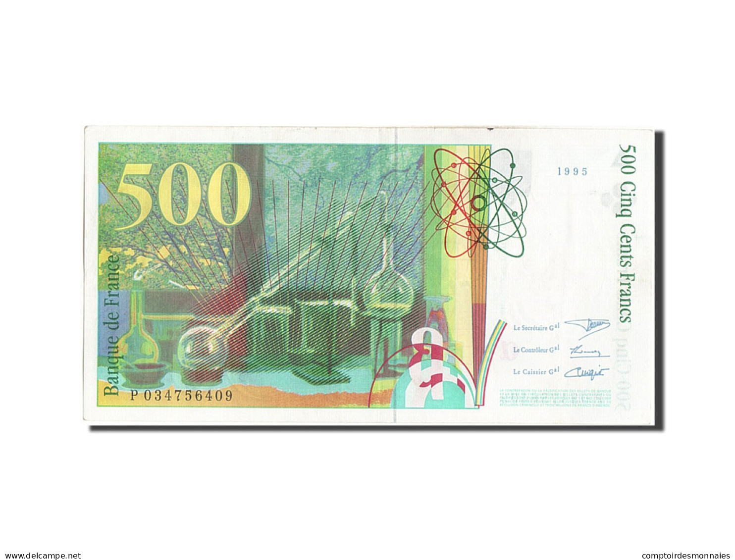 Billet, France, 500 Francs, 500 F 1994-2000 ''Pierre Et Marie Curie'', 1995 - 500 F 1994-2000 ''Pierre En Marie Curie''