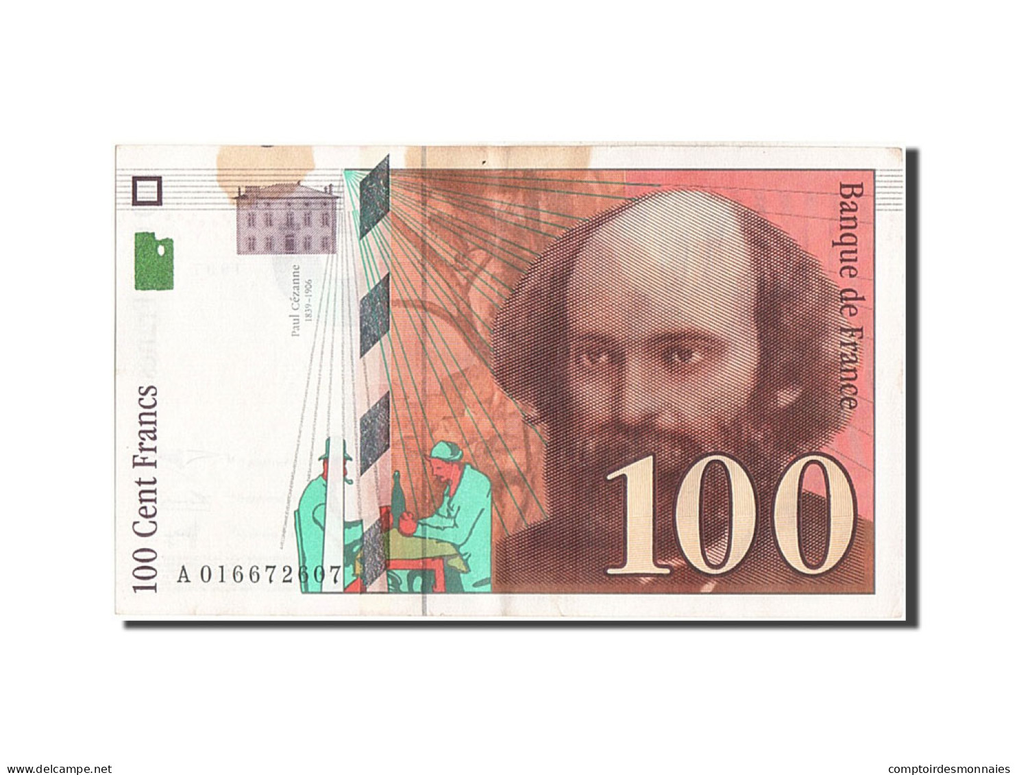 Billet, France, 100 Francs, 100 F 1997-1998 ''Cézanne'', 1997, TTB - 100 F 1997-1998 ''Cézanne''
