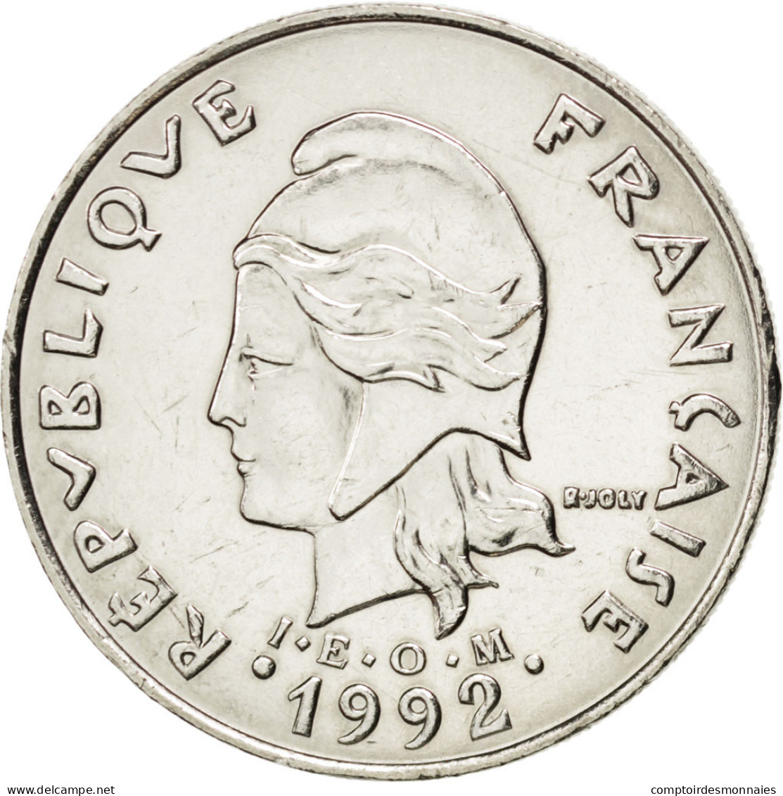 Monnaie, Nouvelle-Calédonie, 20 Francs, 1992, SPL+, Nickel, KM:12 - Neu-Kaledonien