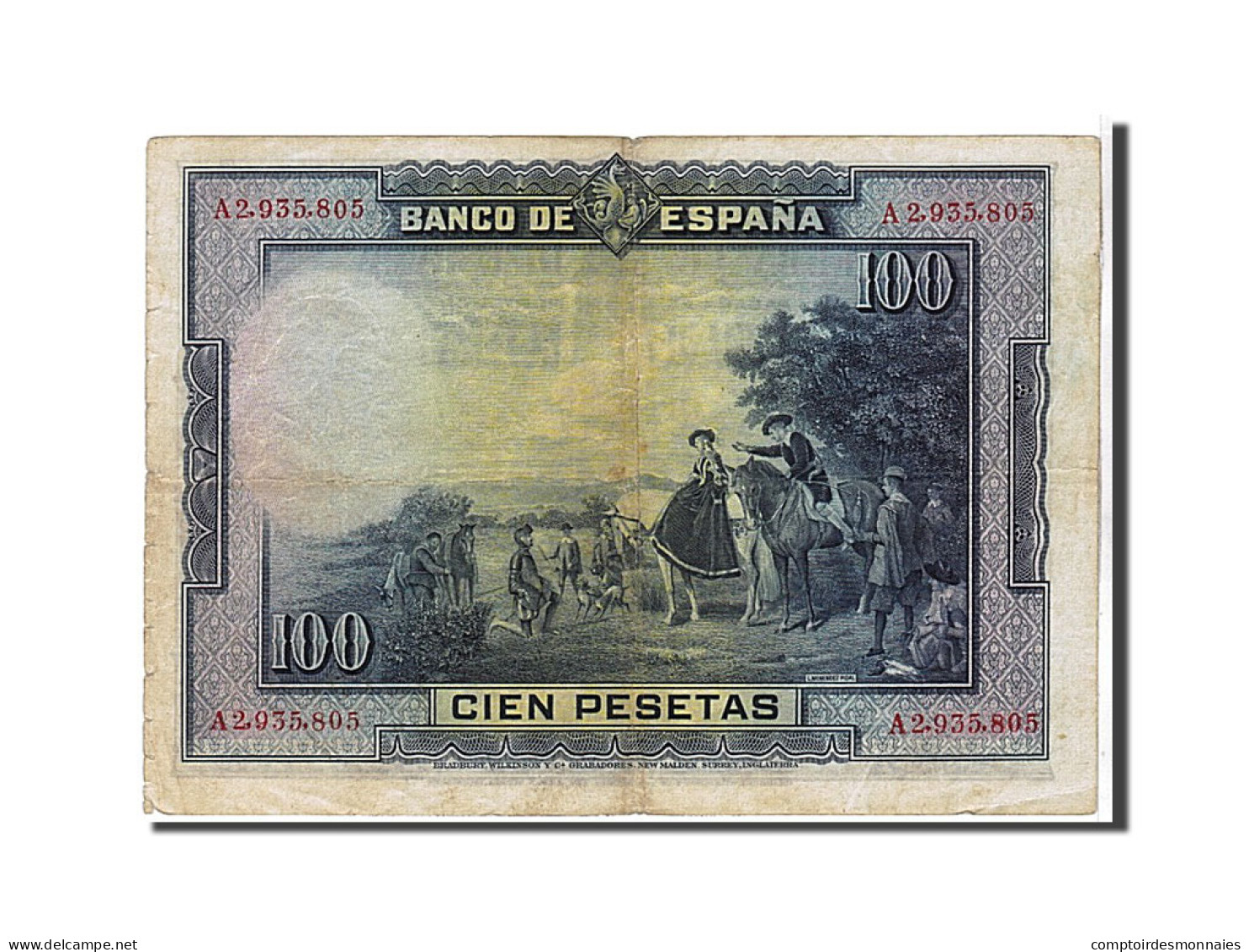 Billet, Espagne, 100 Pesetas, 1928, KM:76a, TTB - 100 Pesetas