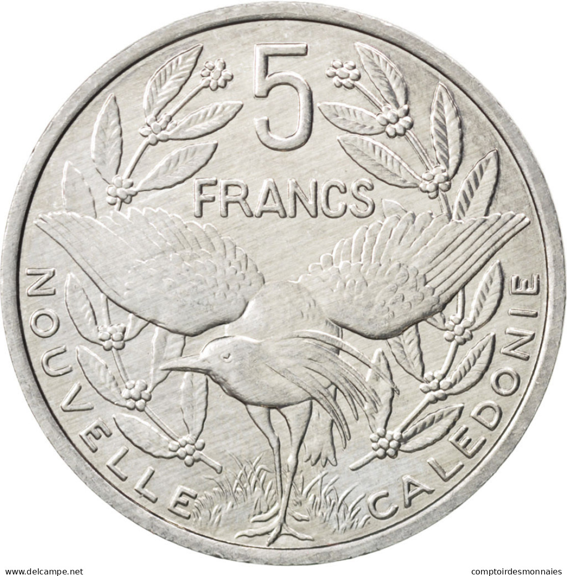 Monnaie, Nouvelle-Calédonie, 5 Francs, 1994, SPL+, Aluminium, KM:16 - Nieuw-Caledonië