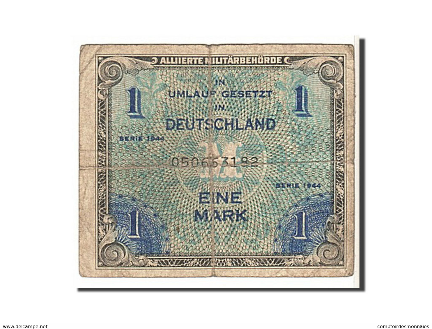 Billet, Allemagne, 1 Mark, 1944, KM:192a, B - 1 Mark