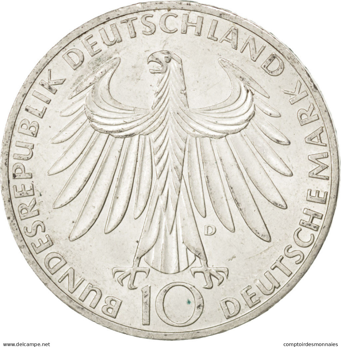 Monnaie, République Fédérale Allemande, 10 Mark, 1972, Munich, SUP+, Argent - Sonstige & Ohne Zuordnung