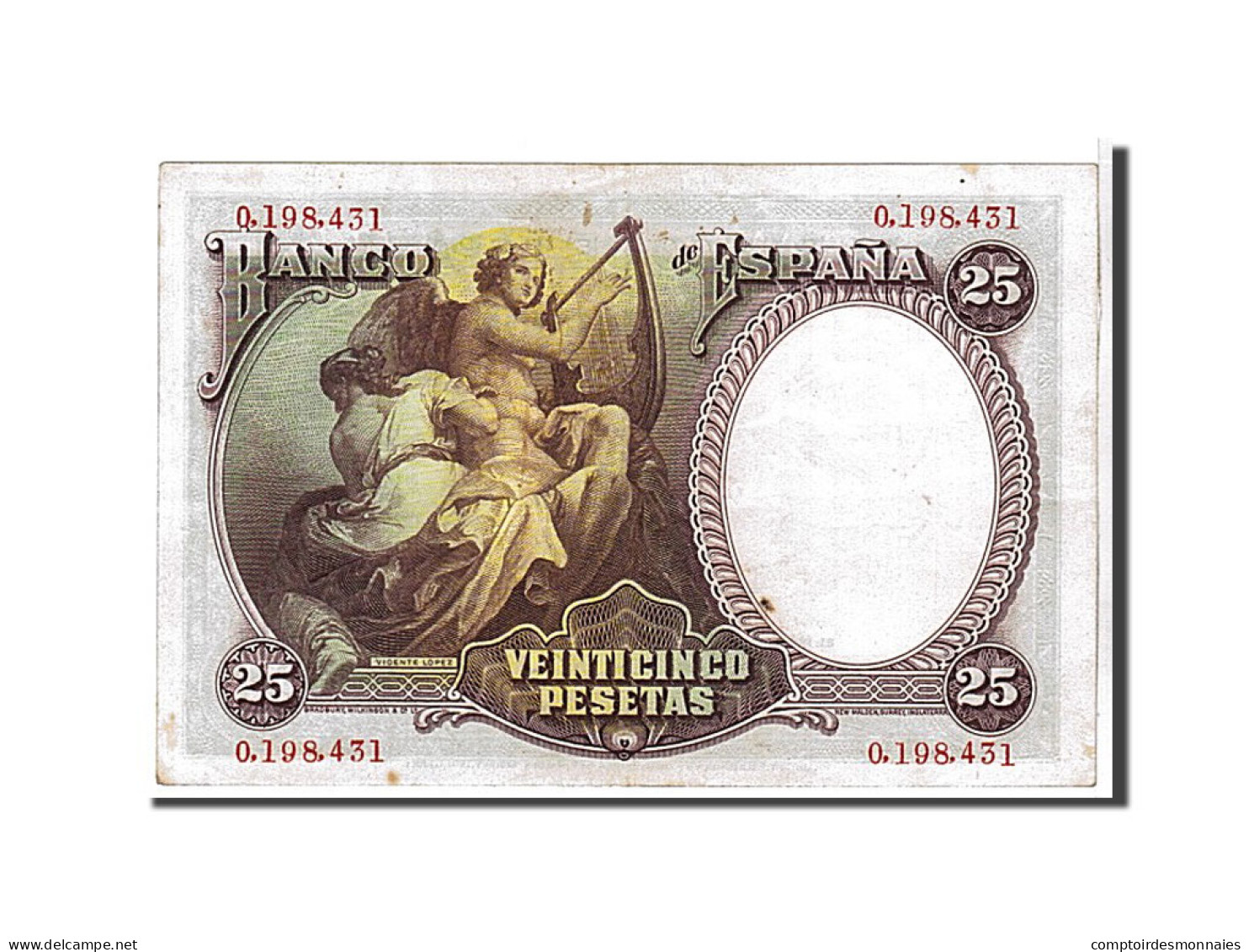 Billet, Espagne, 25 Pesetas, 1931, SUP+ - 1-2-5-25 Pesetas