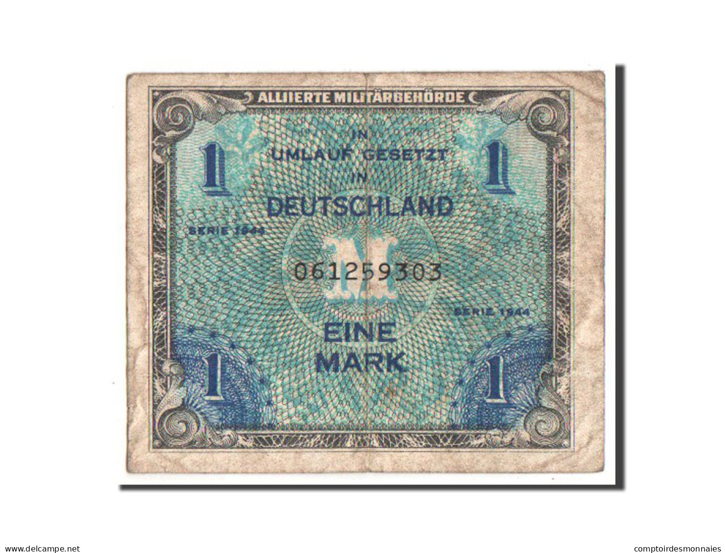 Billet, Allemagne, 1 Mark, 1944, TB+ - 1 Mark