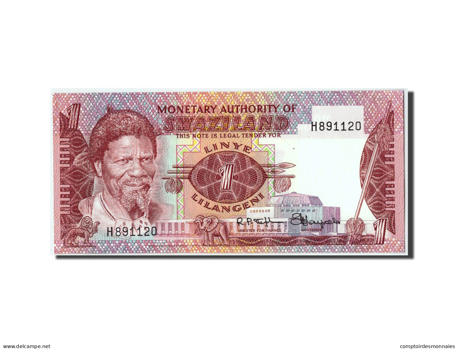 Billet, Swaziland, 1 Lilangeni, NEUF - Swaziland