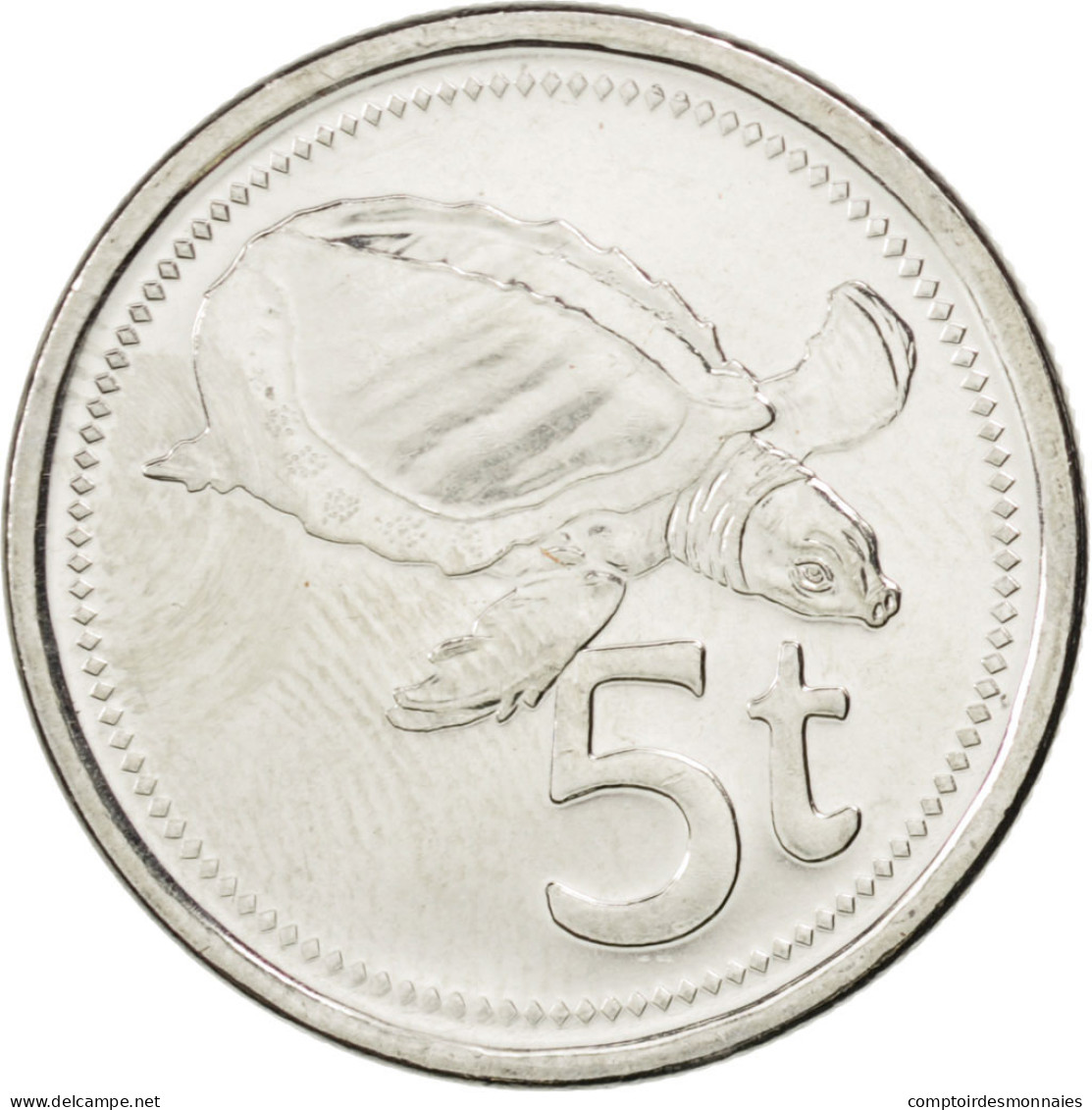 Monnaie, Papua New Guinea, 5 Toea, 2005, SPL, Nickel Plated Steel, KM:3a - Papoea-Nieuw-Guinea