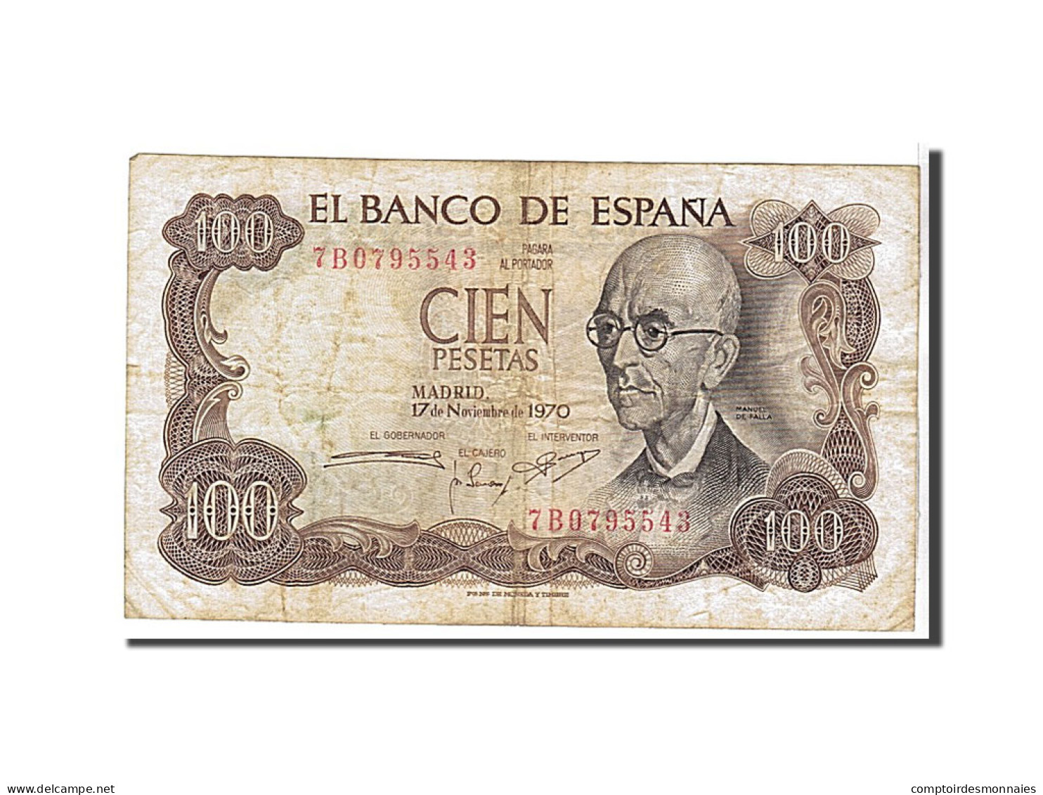 Billet, Espagne, 100 Pesetas, 1970, KM:152a, TB - 100 Pesetas