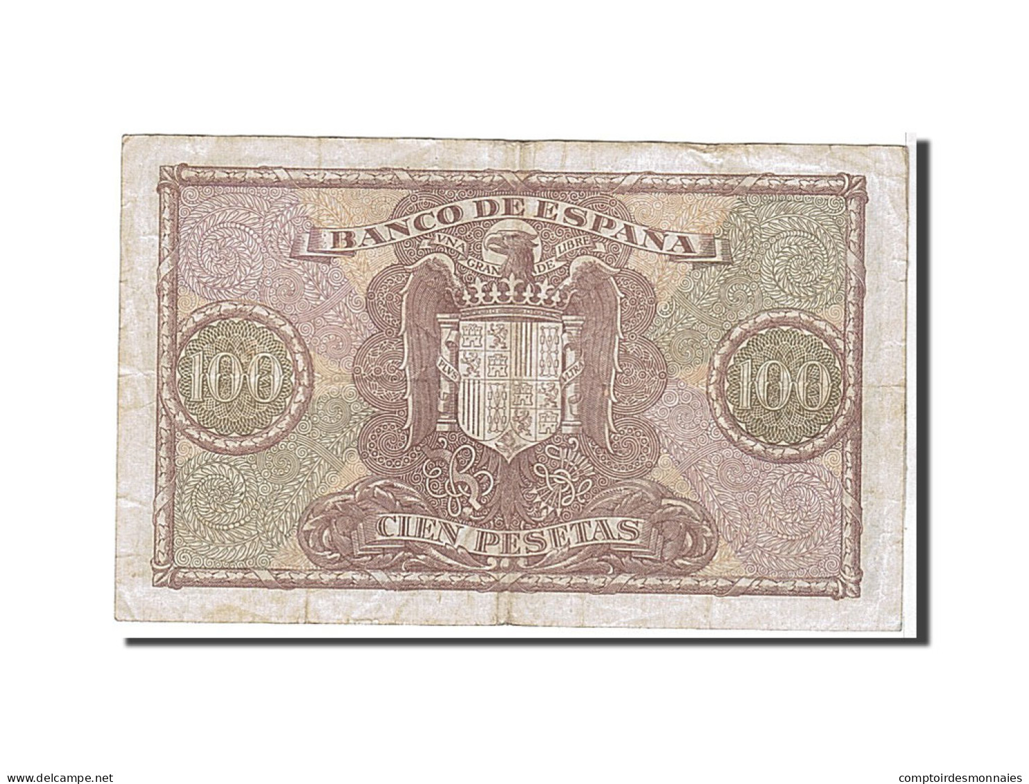 Billet, Espagne, 100 Pesetas, 1940, KM:118a, TTB - 100 Peseten