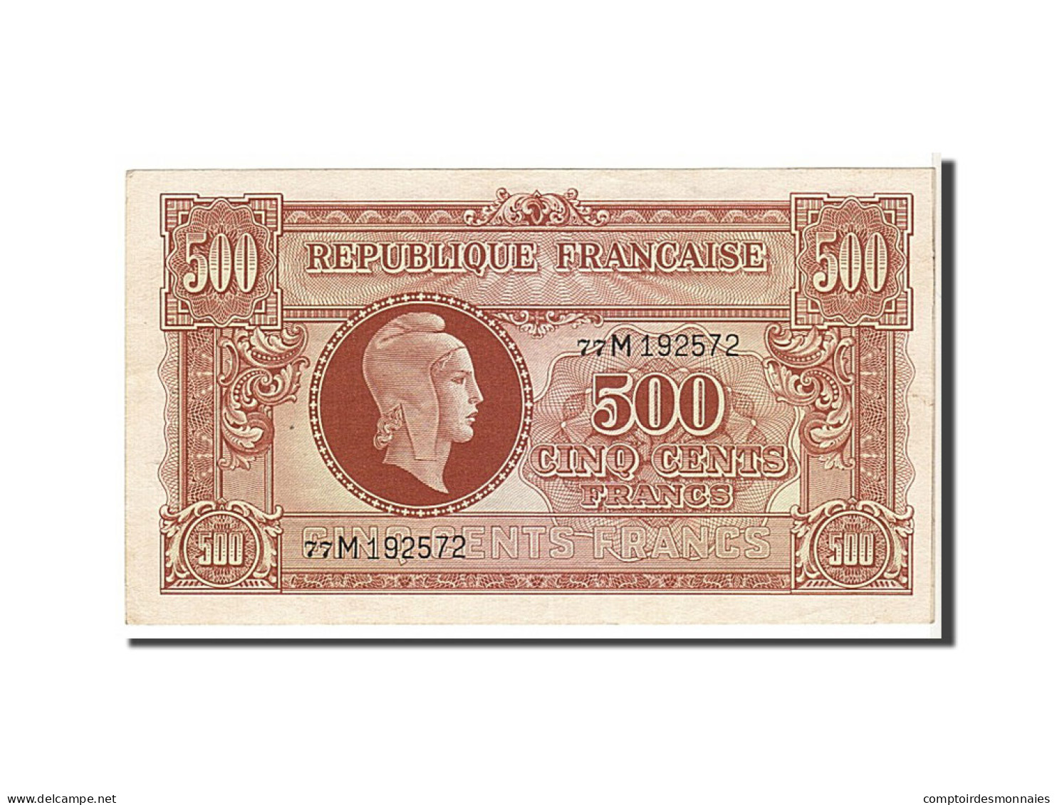 Billet, France, 500 Francs, 1943-1945 Marianne, 1945, SUP, Fayette:VF 11.2 - 1943-1945 Marianna