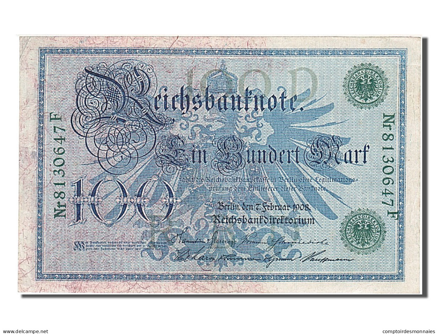 Billet, République Fédérale Allemande, 50 Deutsche Mark, 1908, 1908-02-07 - 100 Mark