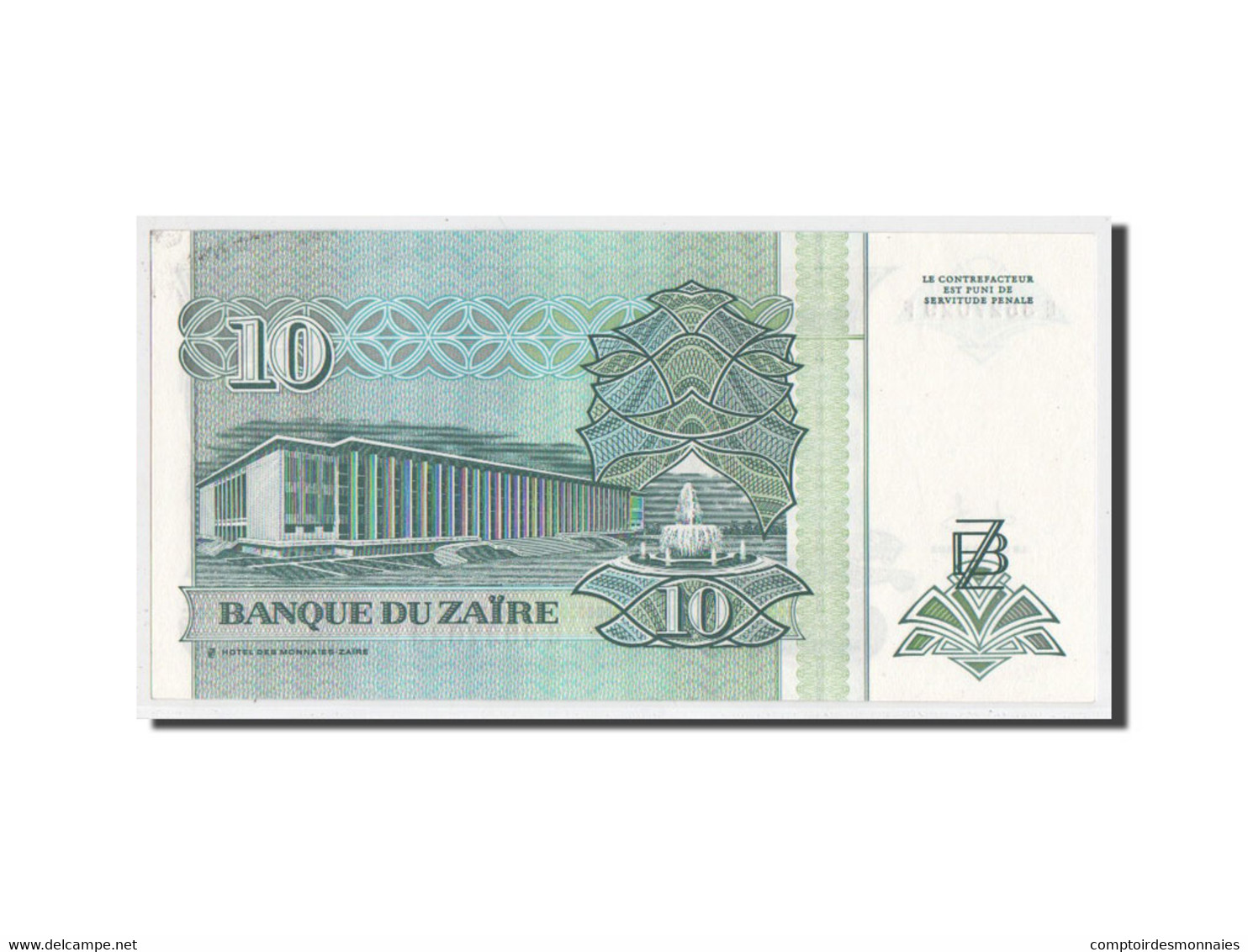 Billet, Zaïre, 10 Nouveaux Zaïres, 1993, SPL+ - Zaïre