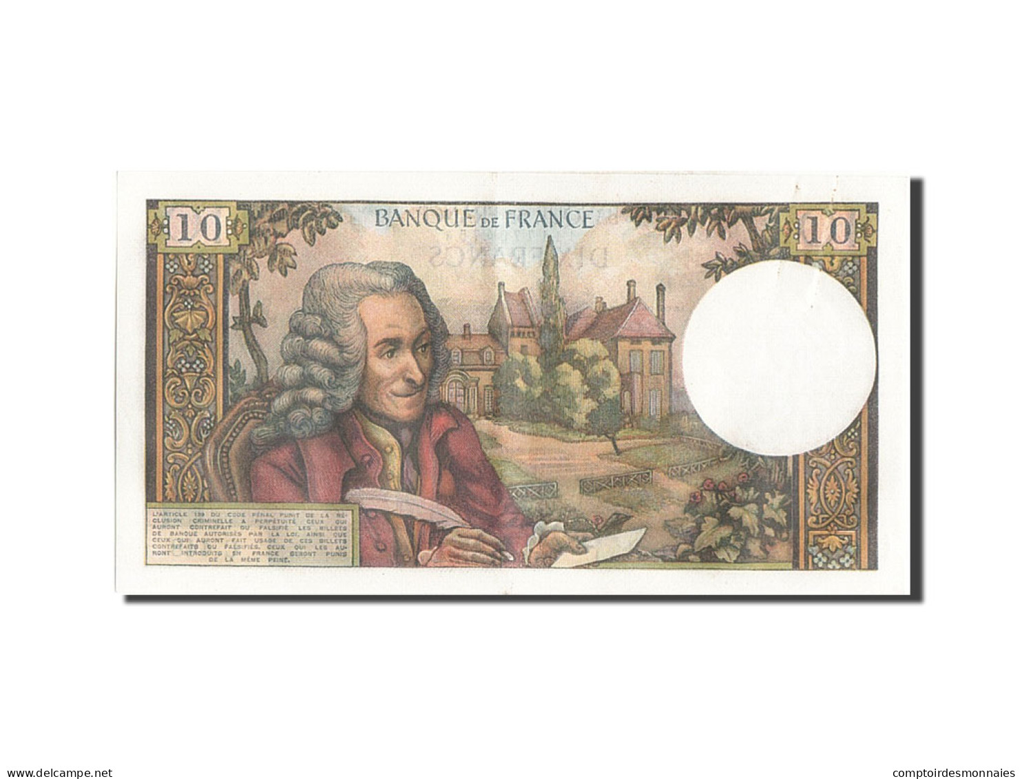 Billet, France, 10 Francs, 10 F 1963-1973 ''Voltaire'', 1968, 1968-11-07, SUP+ - 10 F 1963-1973 ''Voltaire''